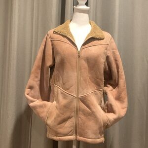 Cabela's Tan Sherpa-Lined Bomber Jacket